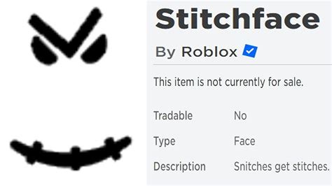 removing the stitch face - Roblox