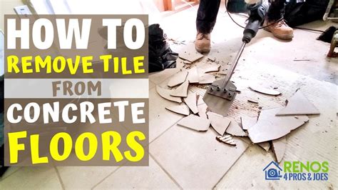 removing tile from cement floor