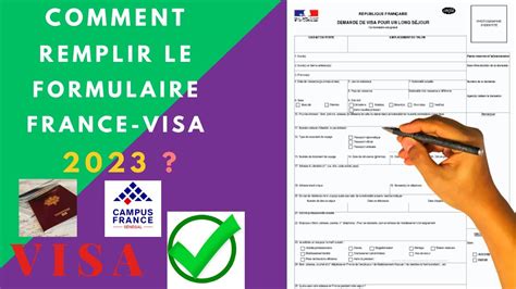 remplir le formulaire visa france