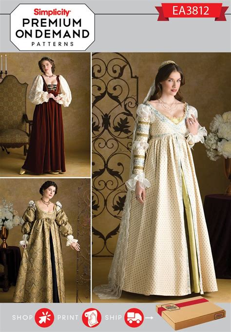 renaissance dress patterns