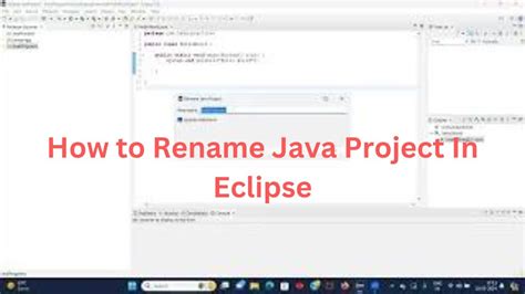 Rename Project Eclipse