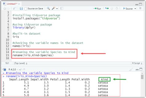 rename variables in dataframe r