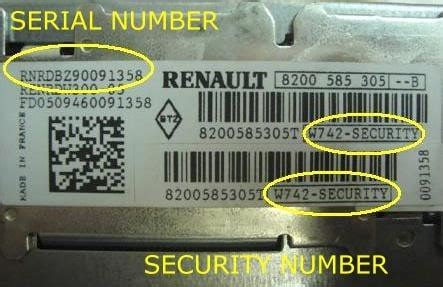 Renault Rádió Kód Alvázszám Alapján