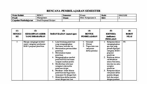 (PDF) BAHASA INDONESIA: RENCANA PEMBELAJARAN SEMESTER (RPS) SAP DAN