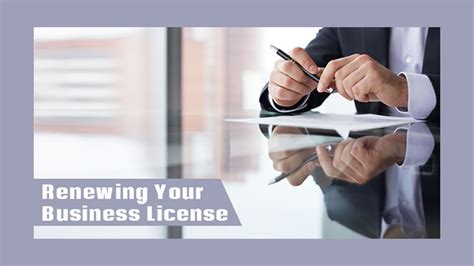 renew my master business licence