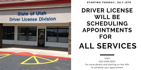 renew utah drivers license appointment