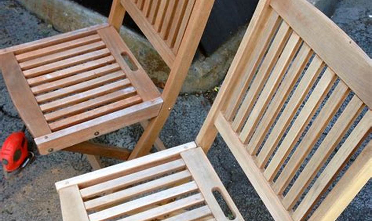 renewing teak outdoor furniture