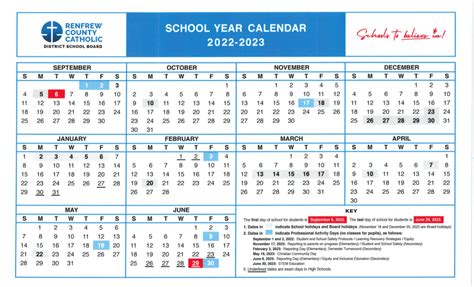 renfrew county school board calendar