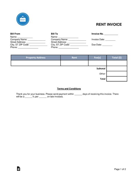 Rent Due Invoice Template: A Complete Guide For 2023