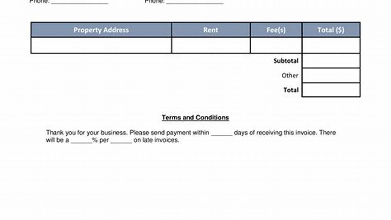 Rental Invoice Example: A Comprehensive Guide for Creating Professional Invoices