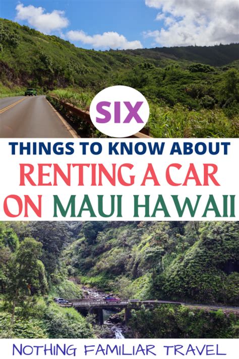 Renting A Car In Maui Tips