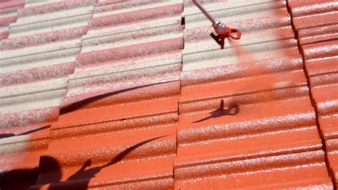 repaint concrete roof tiles