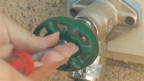 repairing or replacing an outdoor faucet handle