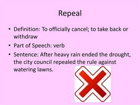 repeal in a sentence examples