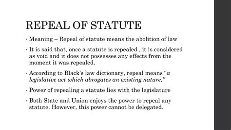 repeal meaning in law examples