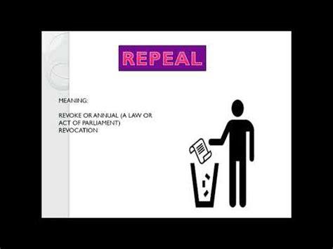 repeal meaning in marathi with example