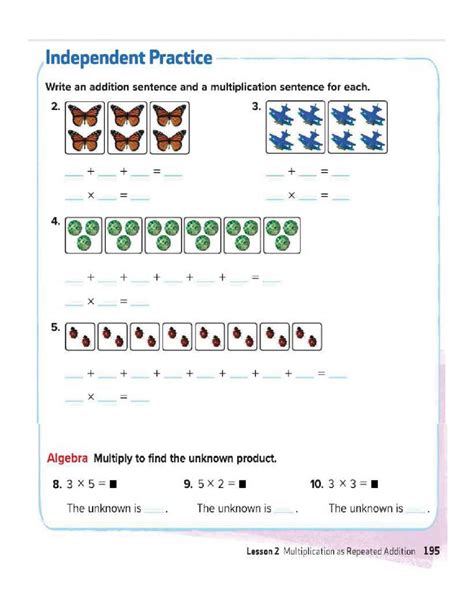 16 Best Images of Addition Arrays Worksheets Multiplication Repeated