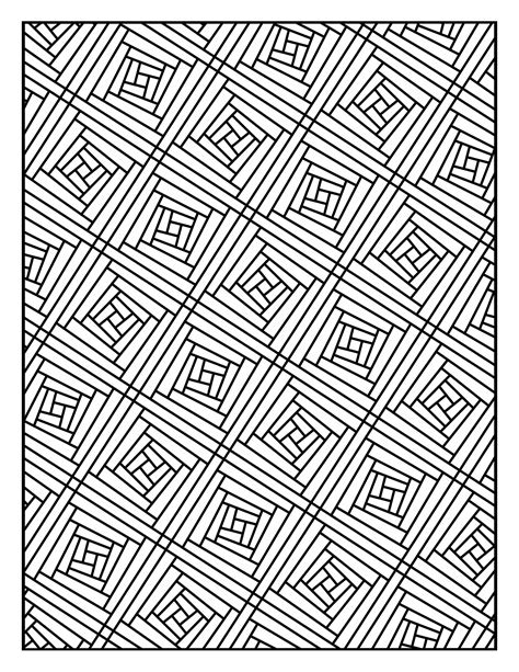 Repeated Patterns Coloring Pages