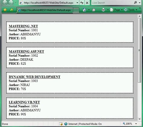 Repeater Control In Asp.net Example Vb.net Code