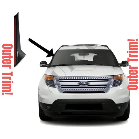 replace 2017 ford explorer windshield trim