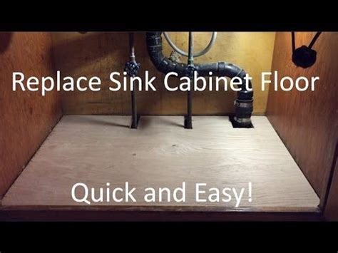 Replace A Sink Base Cabinet Floor