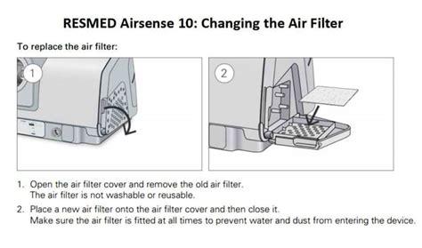 replace airsense 10 air filter