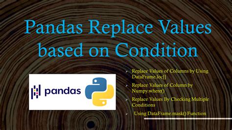 replace all values in dataframe pandas based on condition