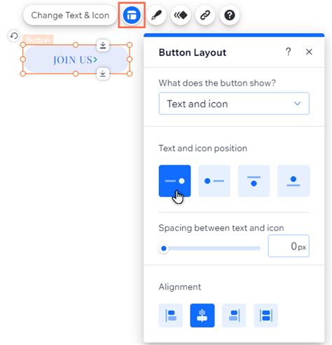 Replace Button Text With Icon Css