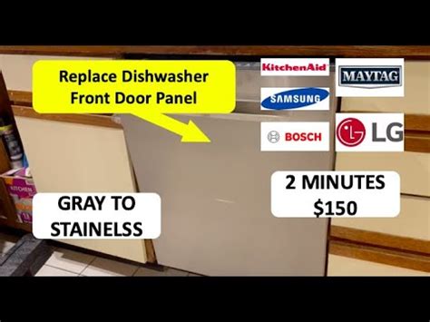 Replace Dishwasher Door Panel