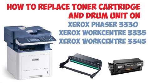 Replace Drum Cartridge Xerox Phaser 3330