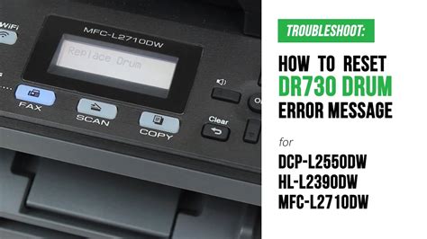 Replace Drum Error On Brother Printer