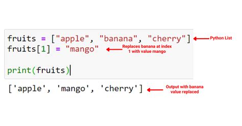 Replace Element In List C