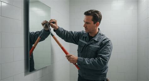 Replace Mirror In Bathroom