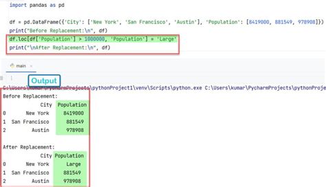 replace multiple values in python dataframe