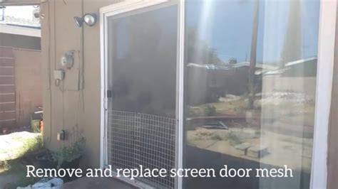Replace Screen Door Mesh