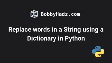 replace string using dictionary python