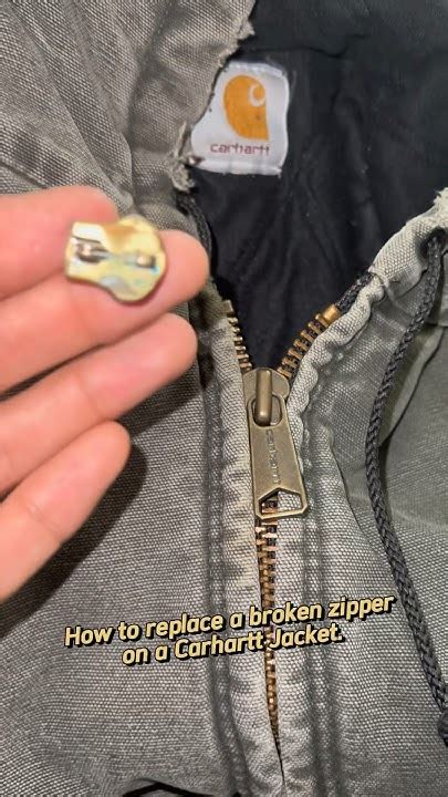 Replace Zipper On Carhartt Jacket
