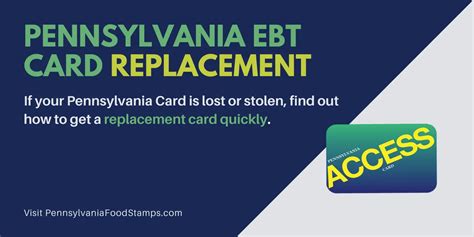 Get Your Replacement EBT Card PA Quickly and Easily