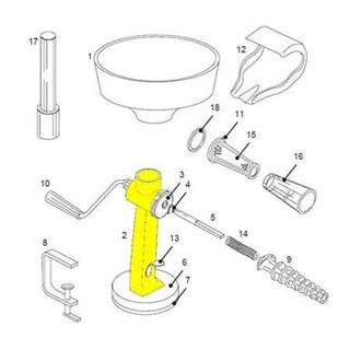 replacement parts for weston tomato press