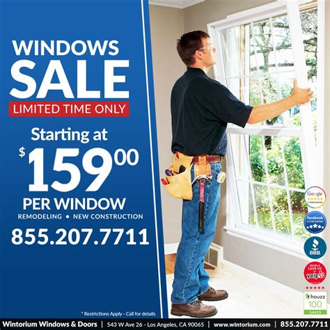 replacement windows sales