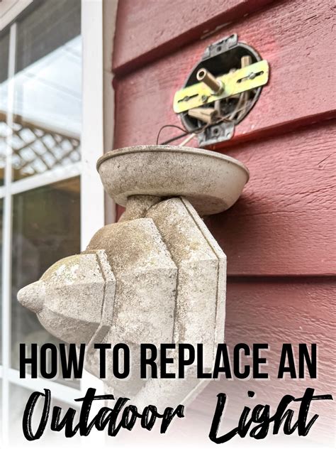 Replacing Outdoor Light Fixture