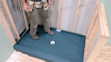 replacing shower floor pan
