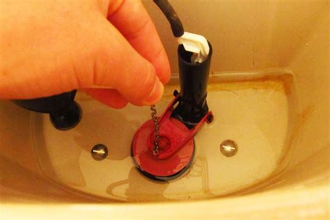 replacing the flapper valve or tank lever