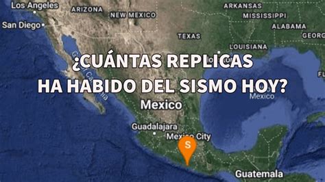 replicas del sismo de hoy