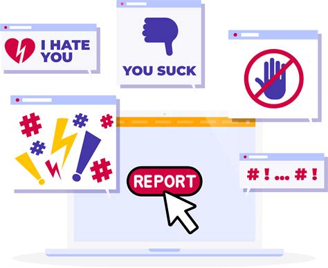 疑わしいオンラインコンテンツを通報するための安全対策イメージ