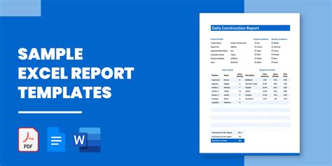 Report Design Template Excel