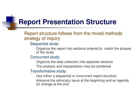 report presentation structure