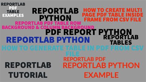 reportlab python tutorial