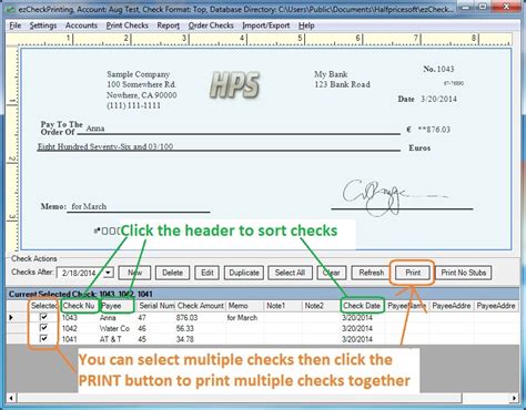 Reprinting the Check in QuickBooks