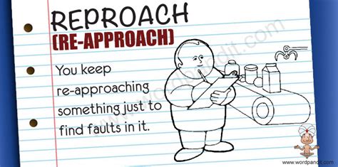 reproach meaning in english with example